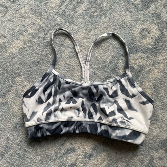 lululemon athletica Other - Lululemon Flow Y Bra in Pretty Plume Angel Wing Black